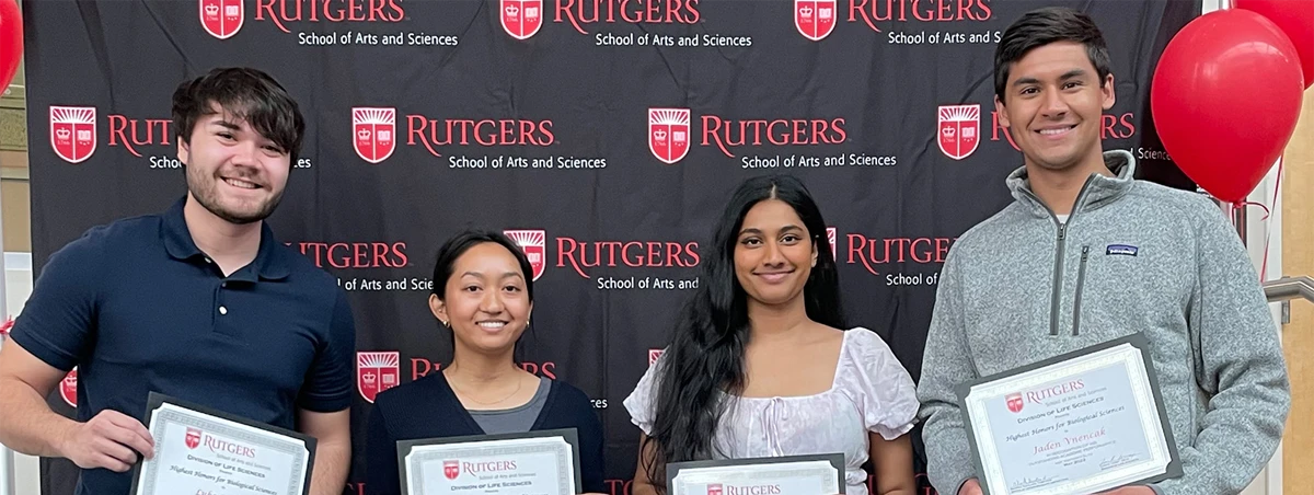 Biology student award winners